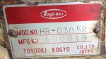 TOYOOKI KOGYO VALVE