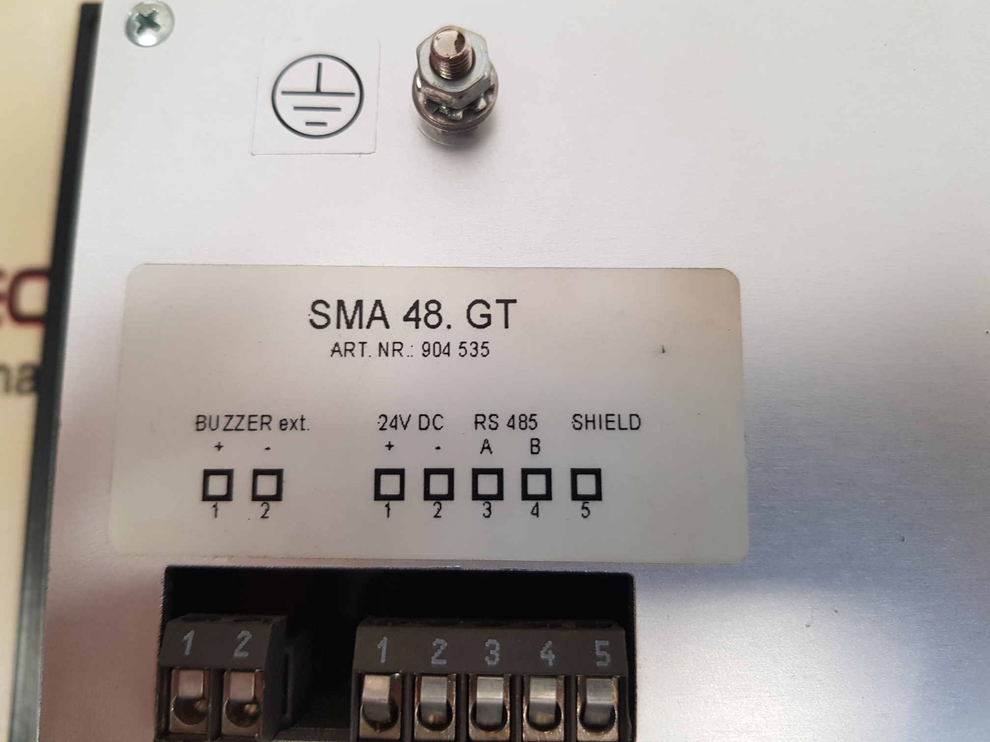 Interschalt Sma 48.Gt for part Interschalt Sma 48.Gt for part Interschalt Sma 48.Gt Art.Nr.: 904 535 Auftr.Nr./Order No.: 4010 020 Weight: 900 Gm