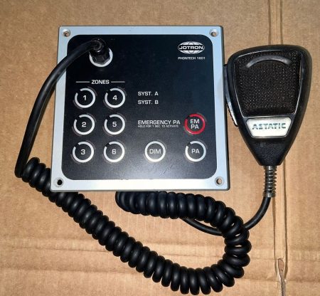 Jotron Phontech 1601 A Control Unit 6 Zones Goose Neck Microphone MPA 1600