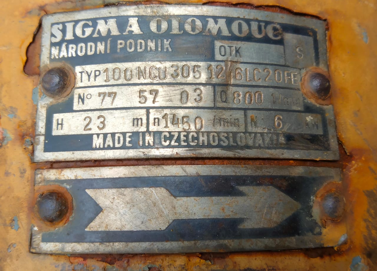 SIGMA OLOMOUC PUMP TYP100NCU305 (4)
