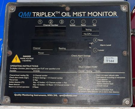 QMI Triplex NW6 2HL Oil Mist Monitor