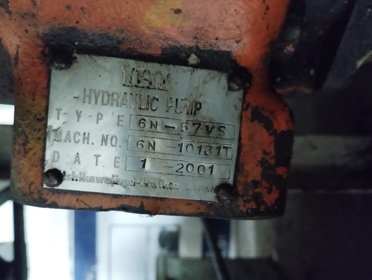 IHI 6N- 67 VS Hydralic Pump IHI 6N- 67 VS Hydralic Pump