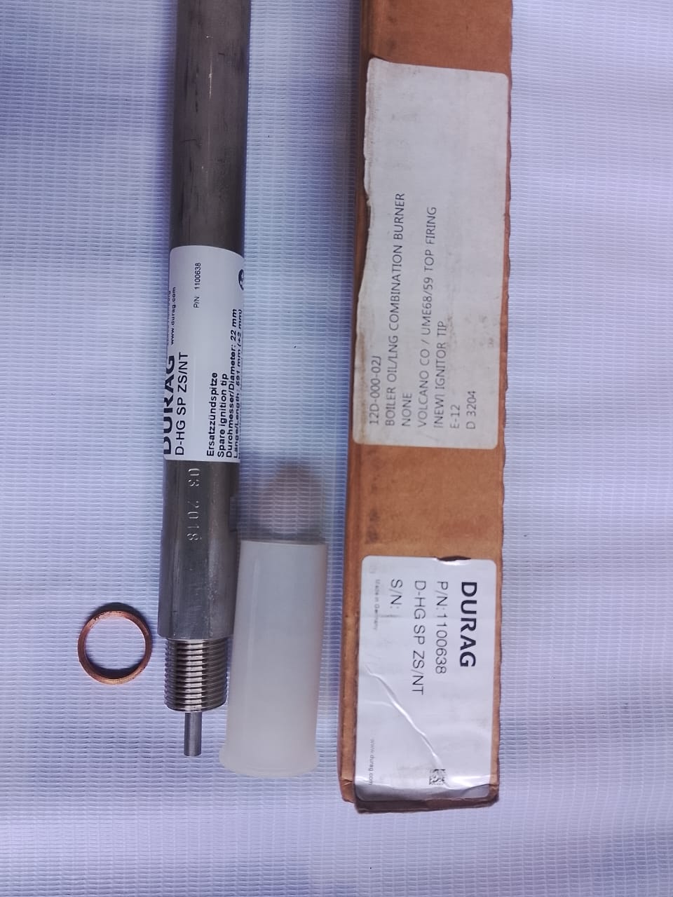 Durag D-zl Sp Zsp Al02-nt Spare Ignition Tip Boiler OilLng Combination Burner 22 Mm (5)